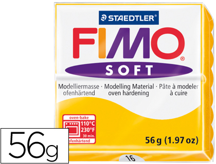 57g. pasta Staedtler Fimo Soft color amarillo